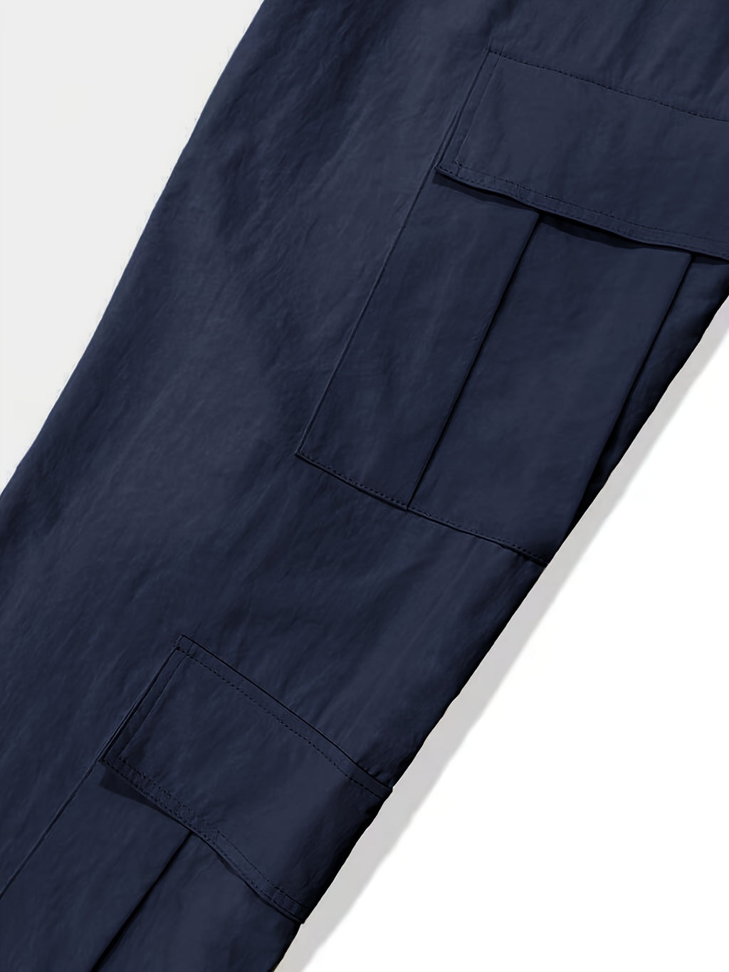 Solid Multi Flap Pockets Men's Straight Leg Cargo Pants, Loose Casual Outdoor Pants, Men's Work Pants Baggy Pants Trendy Streetwear K-pop