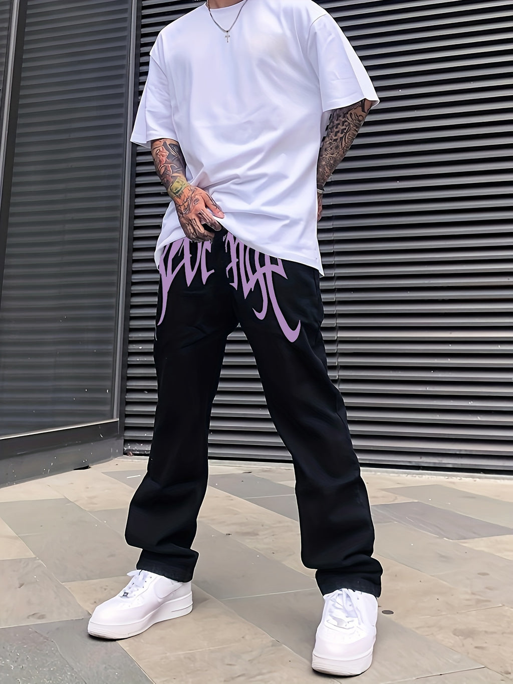 Loose Fit Men's Y2k Casual Jeans, Baggy Street Style For Fall Winter