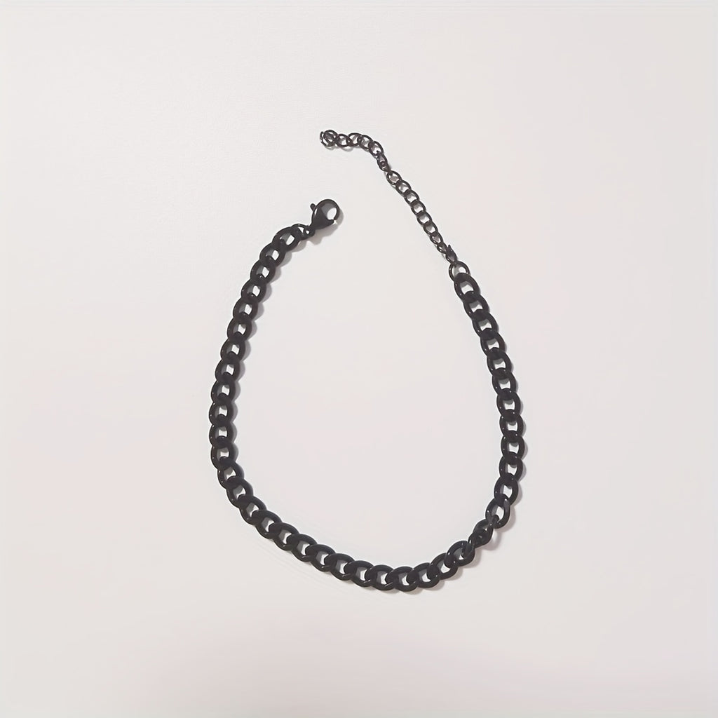 3-7mm Chunky Miami Curb Chain Stainless Steel Bracelet For Men Women Cuban Link Chain Wristband Classic Punk Heavy Jewelry