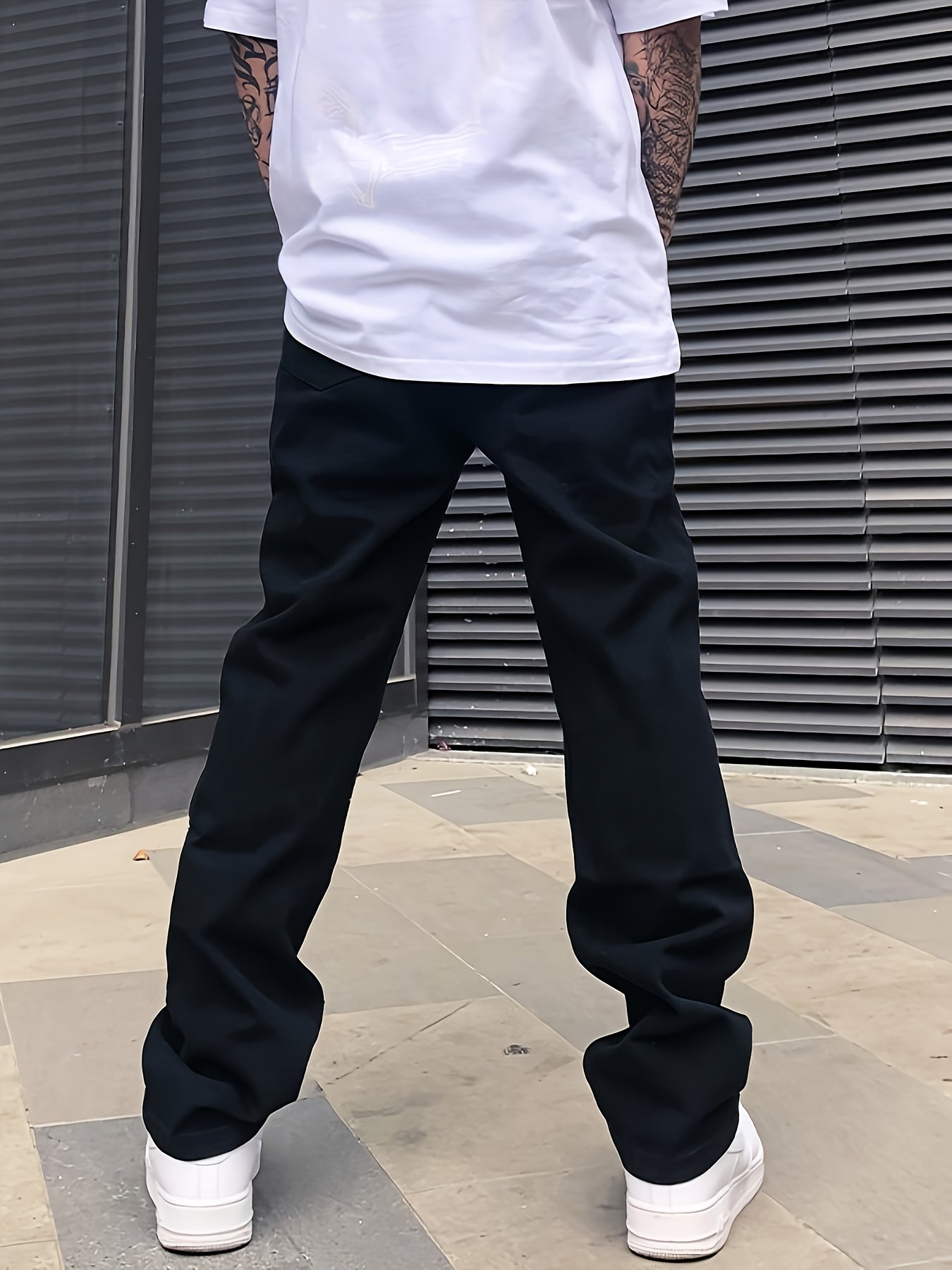 Loose Fit Men's Y2k Casual Jeans, Baggy Street Style For Fall Winter